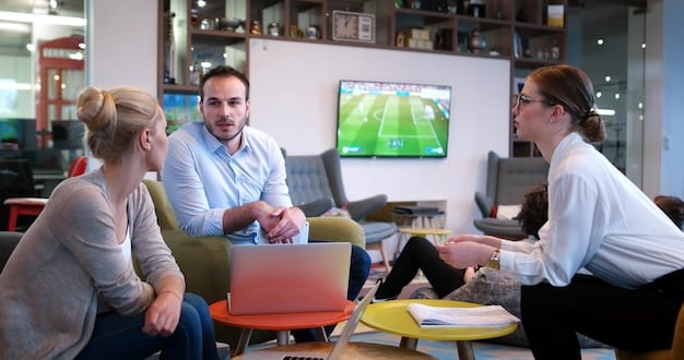 A sports psychologist is seen in a meeting with a Kings League player, discussing mental strategies and coping mechanisms. The player is attentively listening and taking notes, with a calm and supportive environment surrounding them.